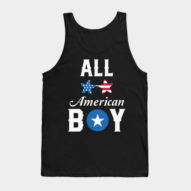 All American Boy 4th of July Tank Top by ssflower